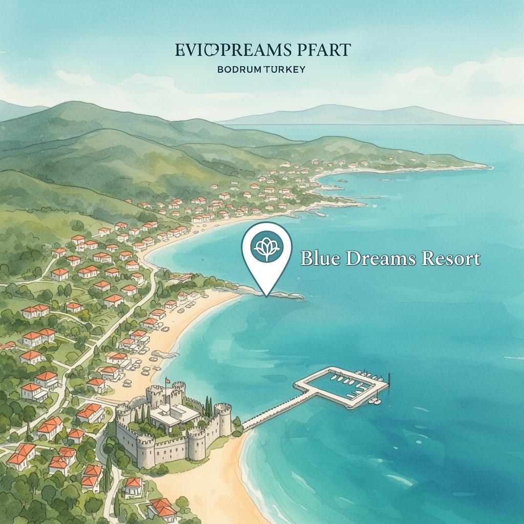 Blue Dreams Resort Location Map